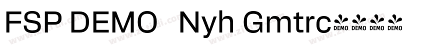 FSP DEMO   Nyh Gmtrc字体转换